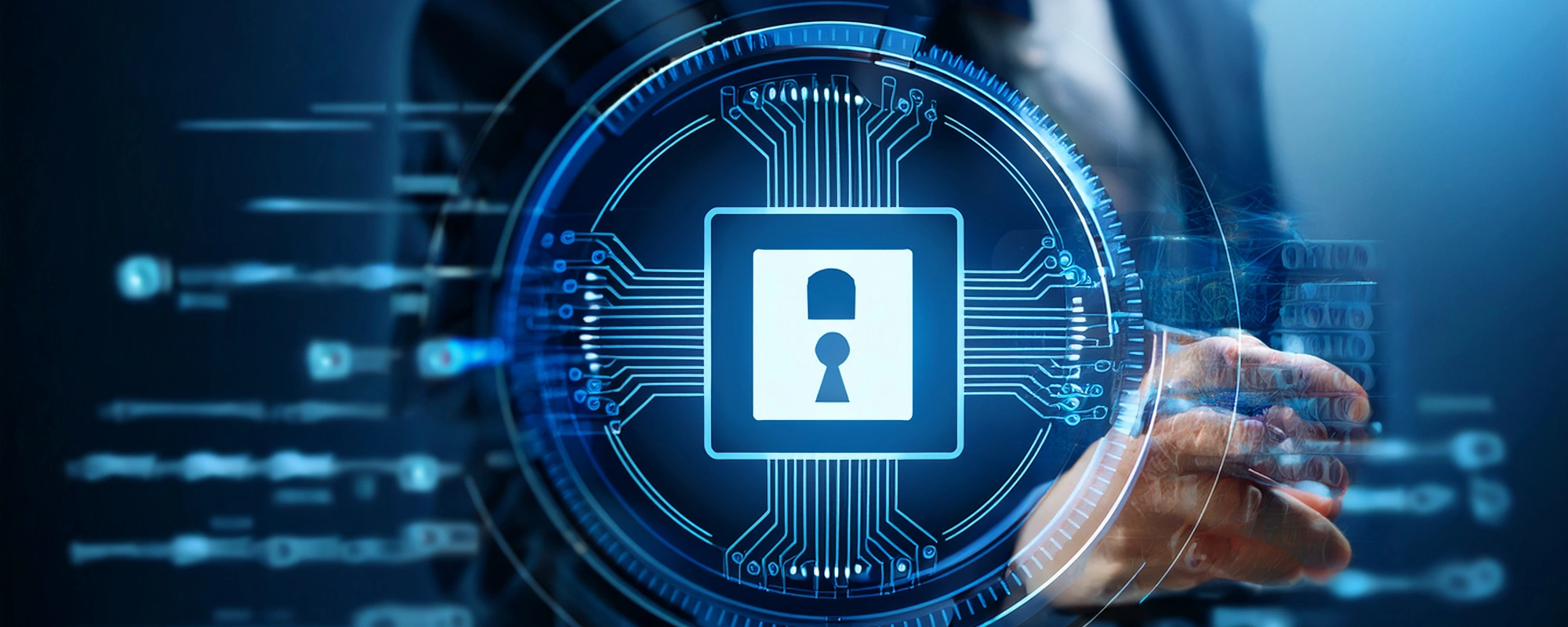 Ilustracja przedstawiająca monitorowanie systemów zabezpieczeń, wykrywanie anomalii i analizę danych w czasie rzeczywistym